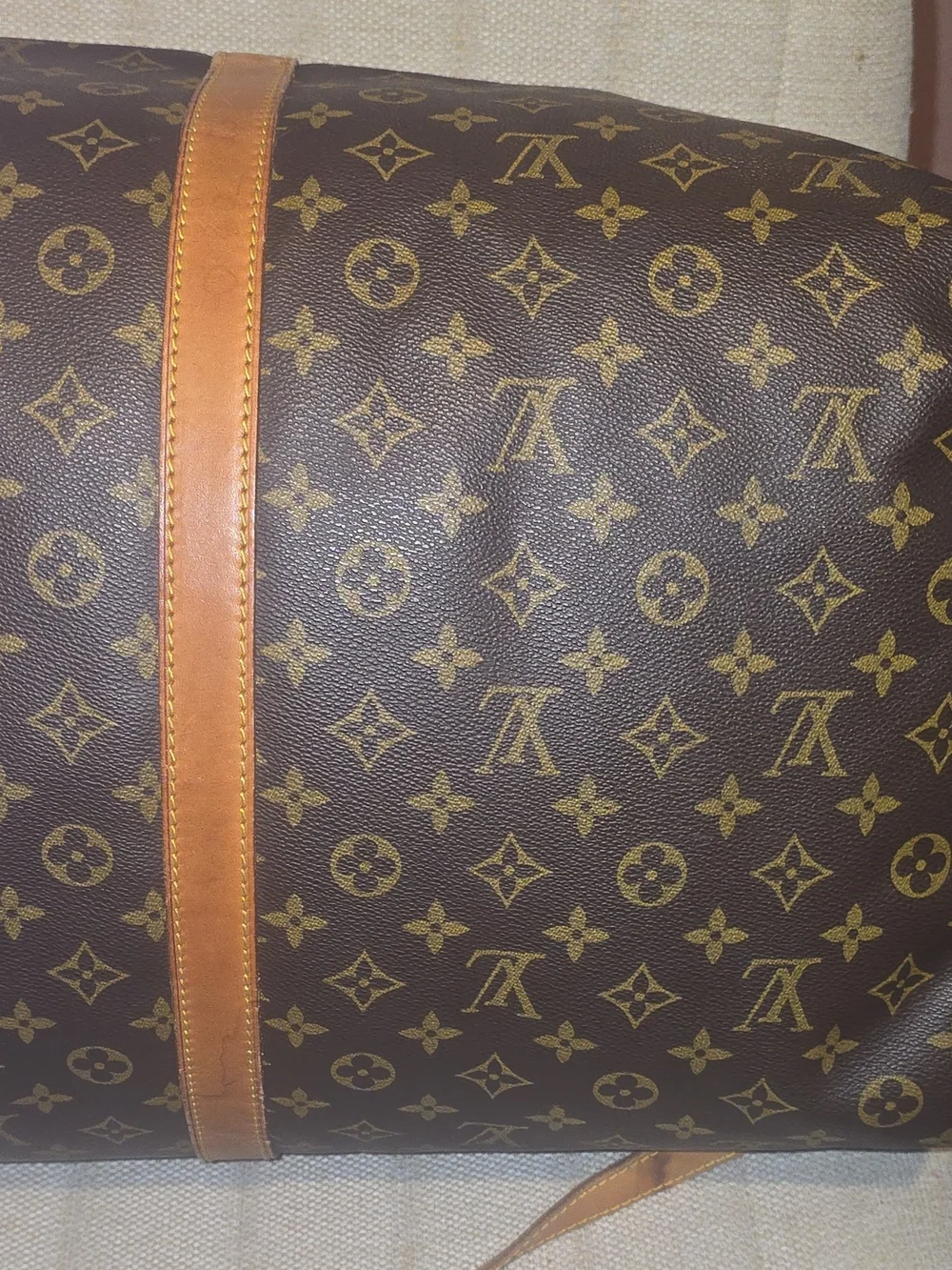 Authentic Louis Vuitton Keepall Bandoulière 60 Monogram Duffel Travel Bag Strap